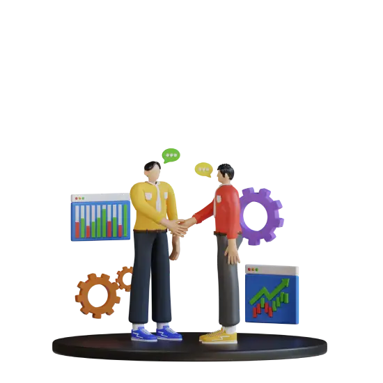 Business partner shacking hand